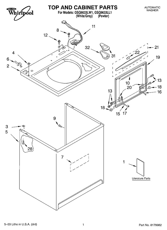 Diagram for GSQ9633LL1