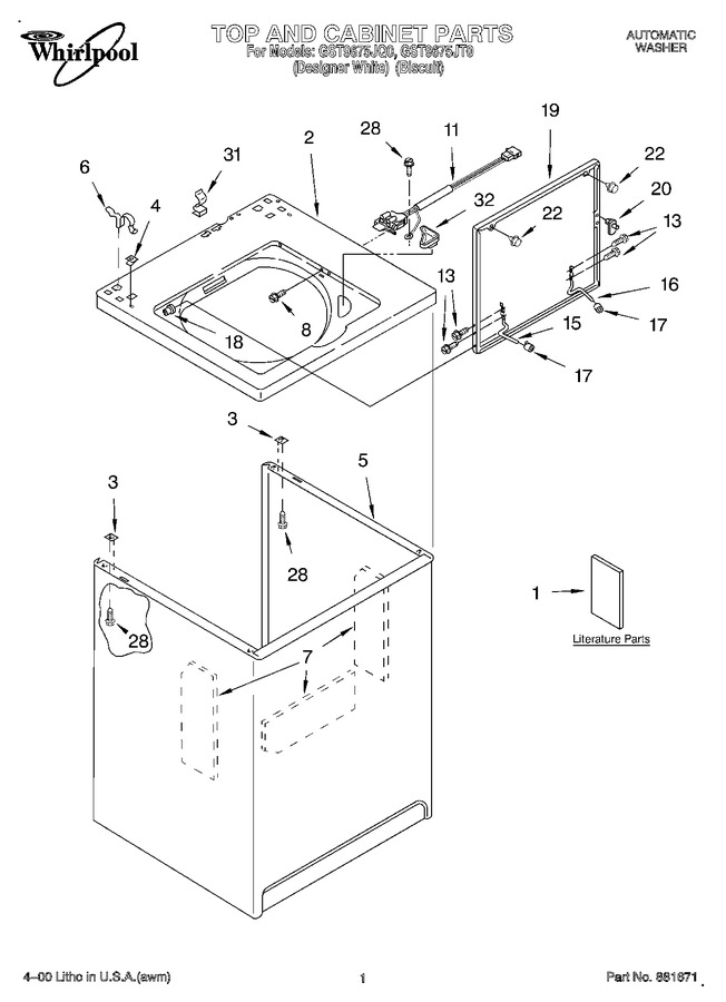 Diagram for GST9675JQ0