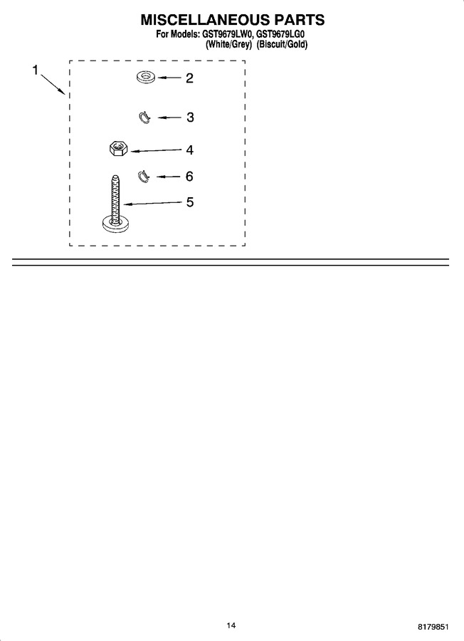 Diagram for GST9679LW0