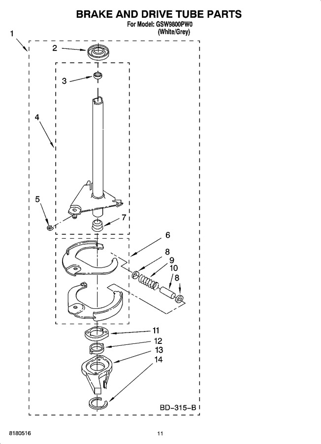 Diagram for GSW9800PW0