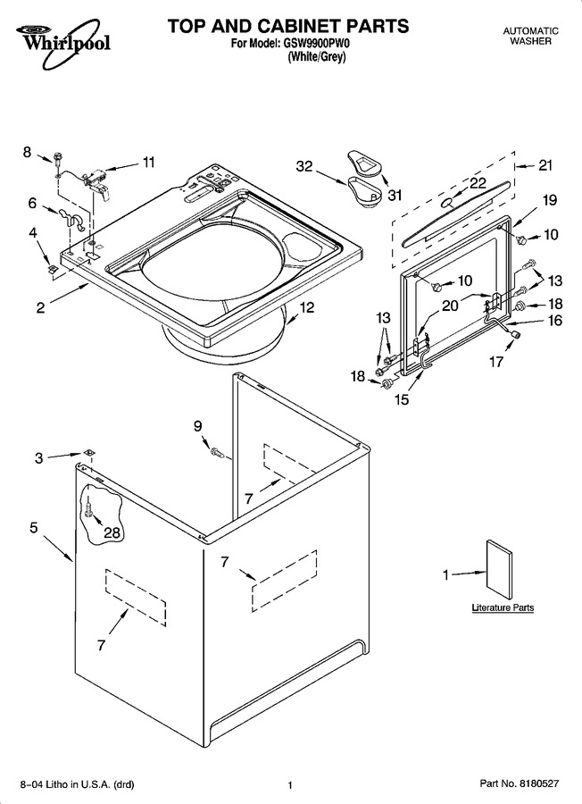 Diagram for GSW9900PW0