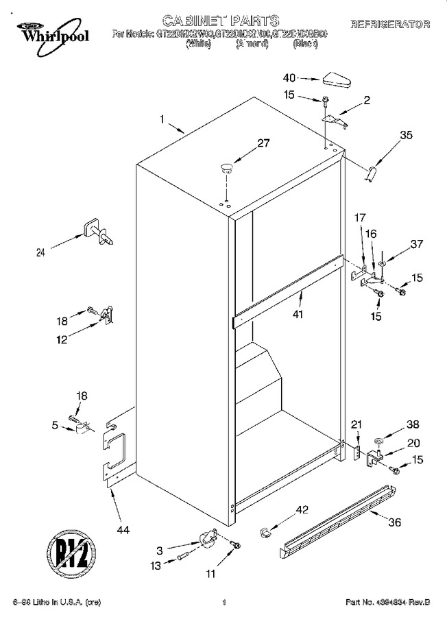 Diagram for GT22DMXGW00