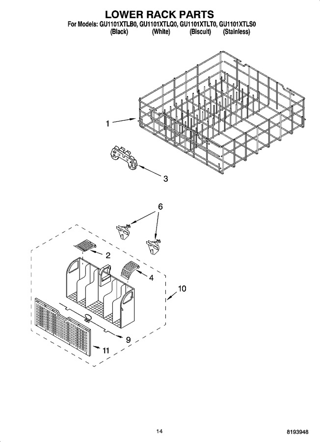 Diagram for GU1101XTLS0