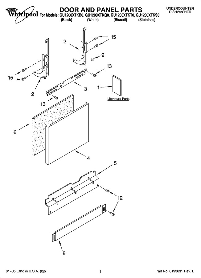 Diagram for GU1200XTKT0