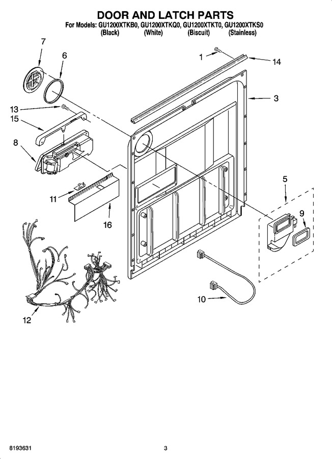 Diagram for GU1200XTKT0