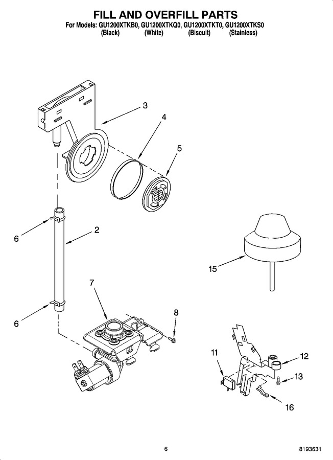 Diagram for GU1200XTKT0