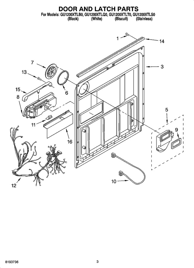 Diagram for GU1200XTLQ0