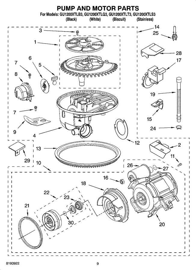 Diagram for GU1200XTLT3