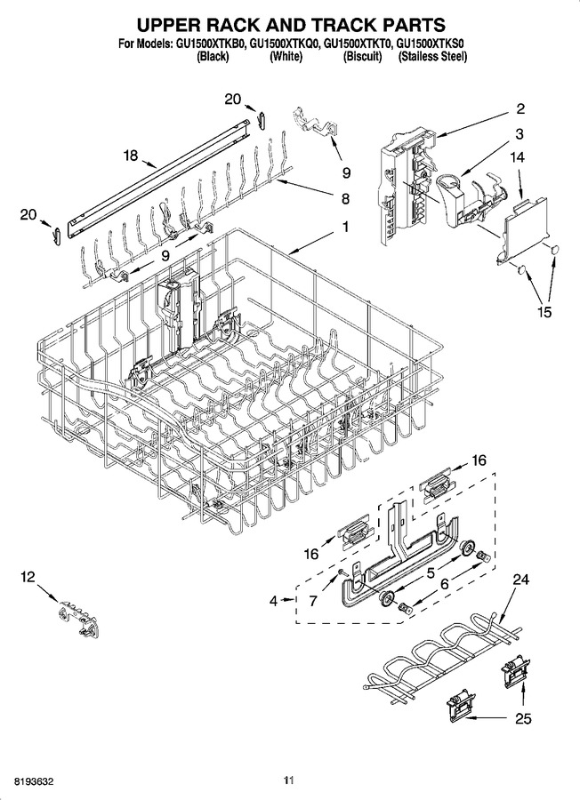 Diagram for GU1500XTKB0