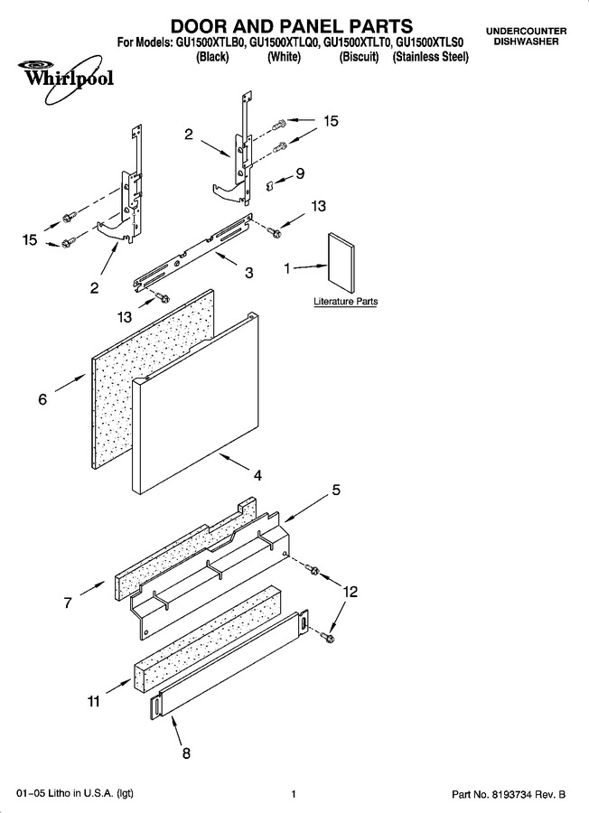 Diagram for GU1500XTLB0