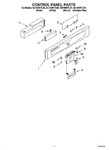 Diagram for 02 - Control Panel Parts