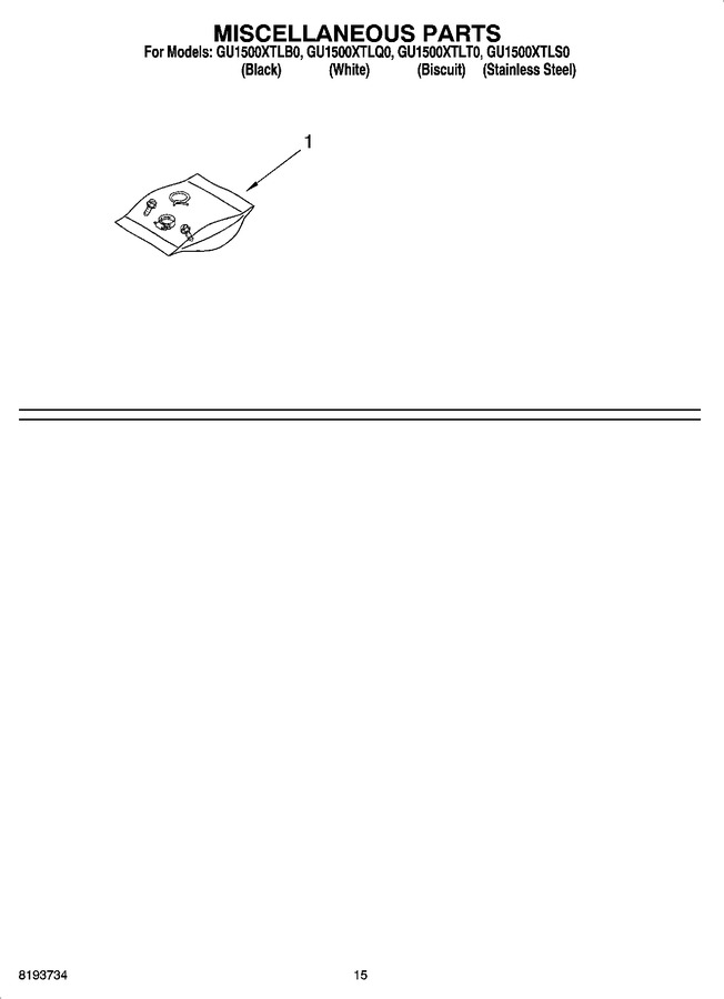 Diagram for GU1500XTLB0