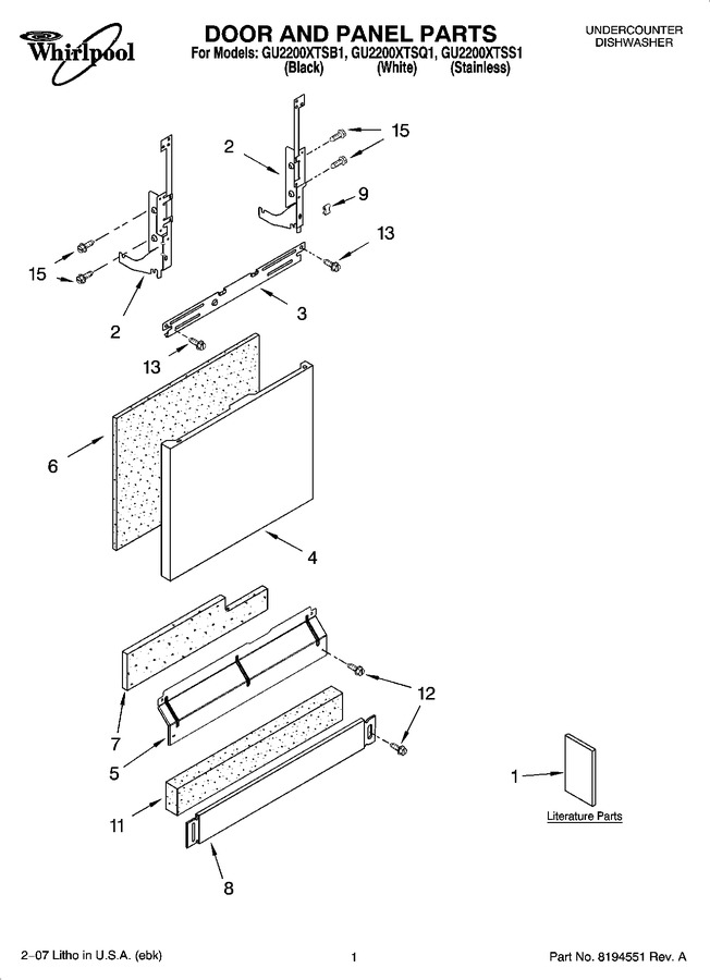 Diagram for GU2200XTSB1