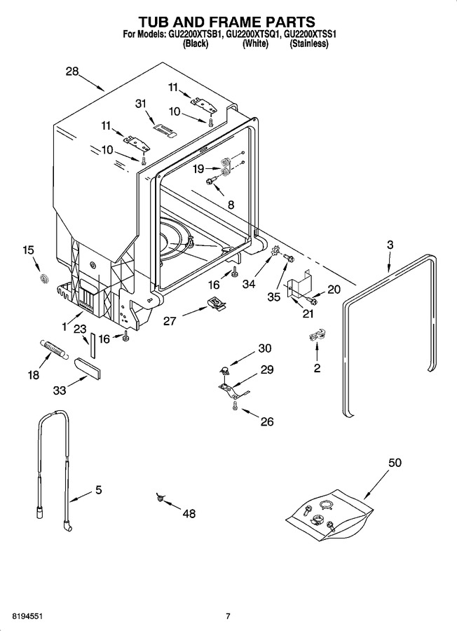 Diagram for GU2200XTSQ1