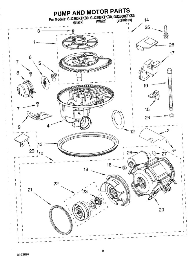 Diagram for GU2300XTKB0