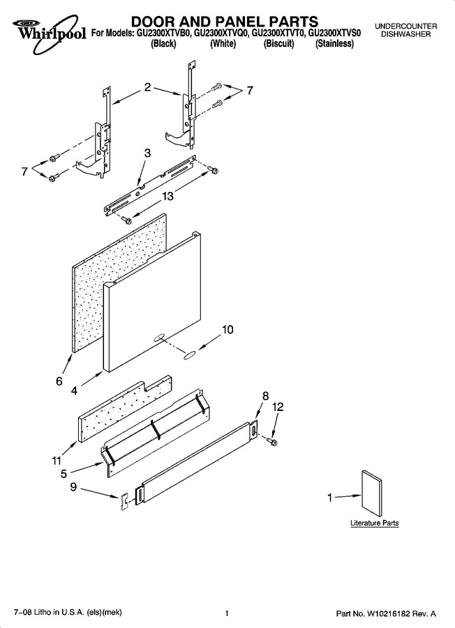 Diagram for GU2300XTVB0
