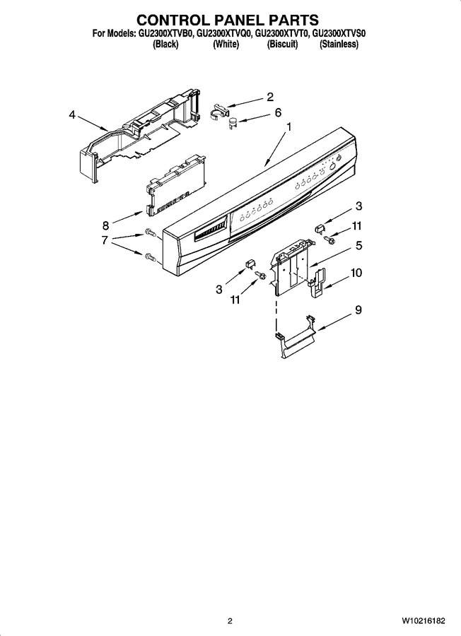 Diagram for GU2300XTVT0