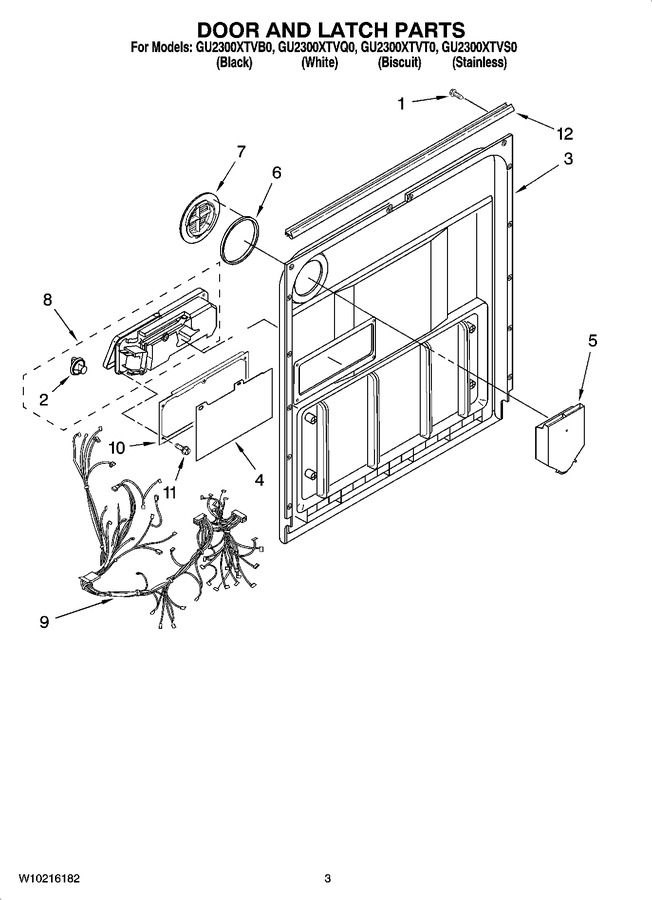 Diagram for GU2300XTVT0
