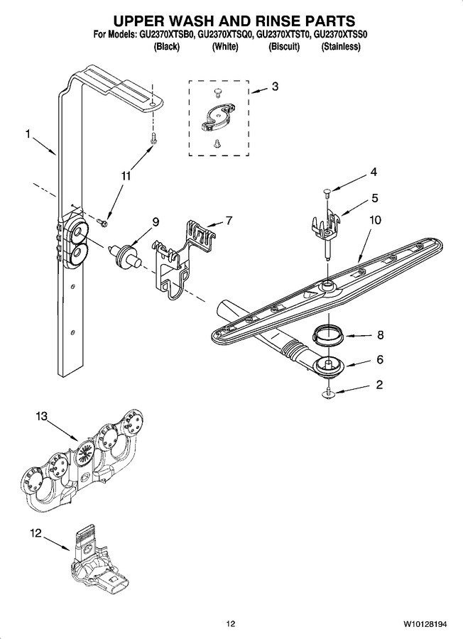 Diagram for GU2370XTSB0