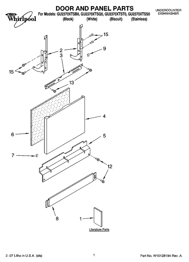 Diagram for GU2370XTSB0