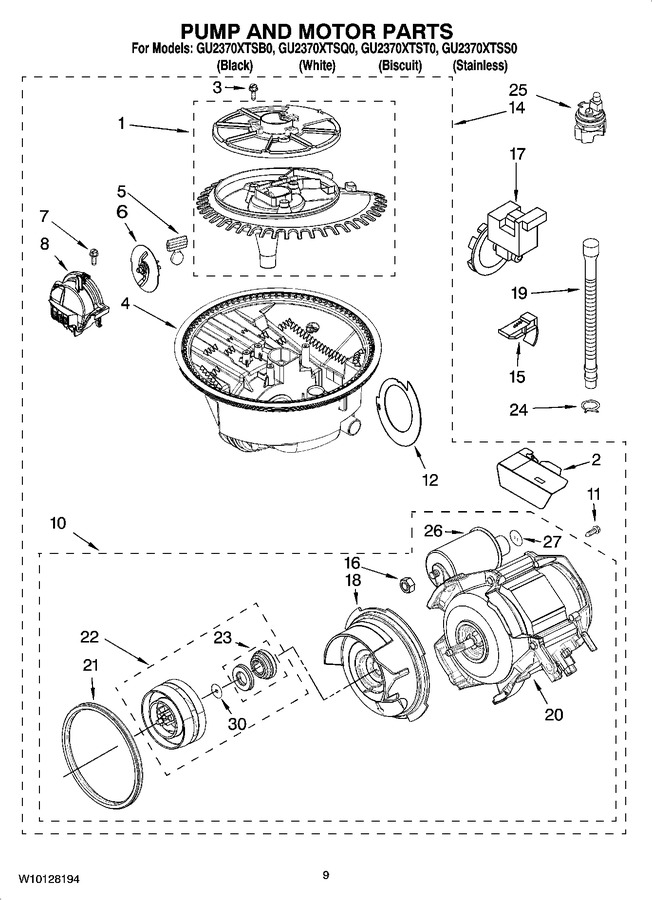 Diagram for GU2370XTSS0