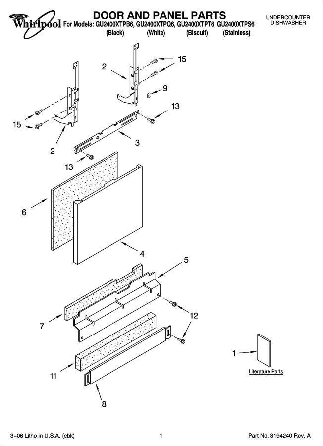Diagram for GU2400XTPQ6
