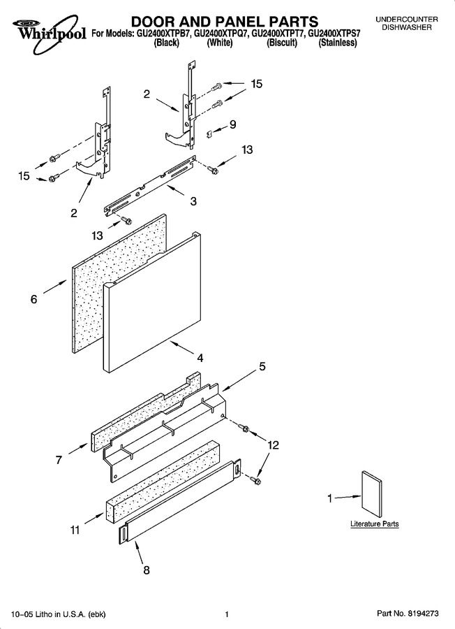 Diagram for GU2400XTPB7