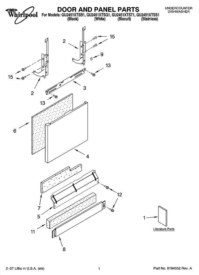 Diagram for GU2451XTSQ1