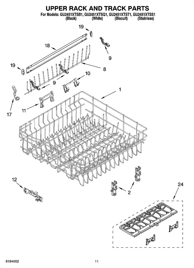Diagram for GU2451XTST1