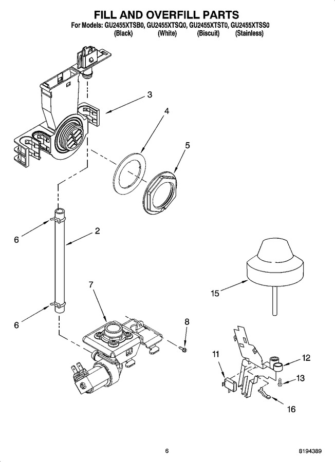 Diagram for GU2455XTSS0