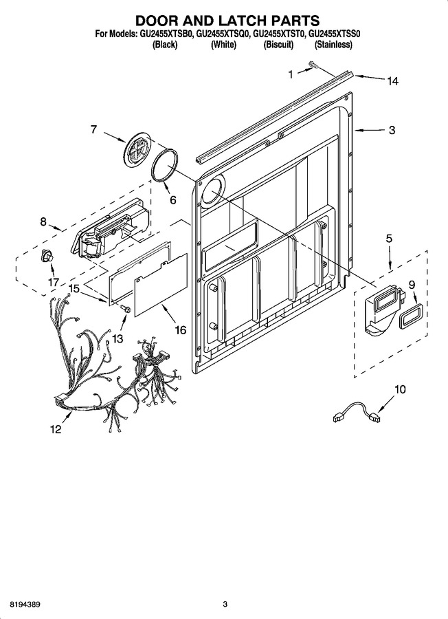 Diagram for GU2455XTSS0