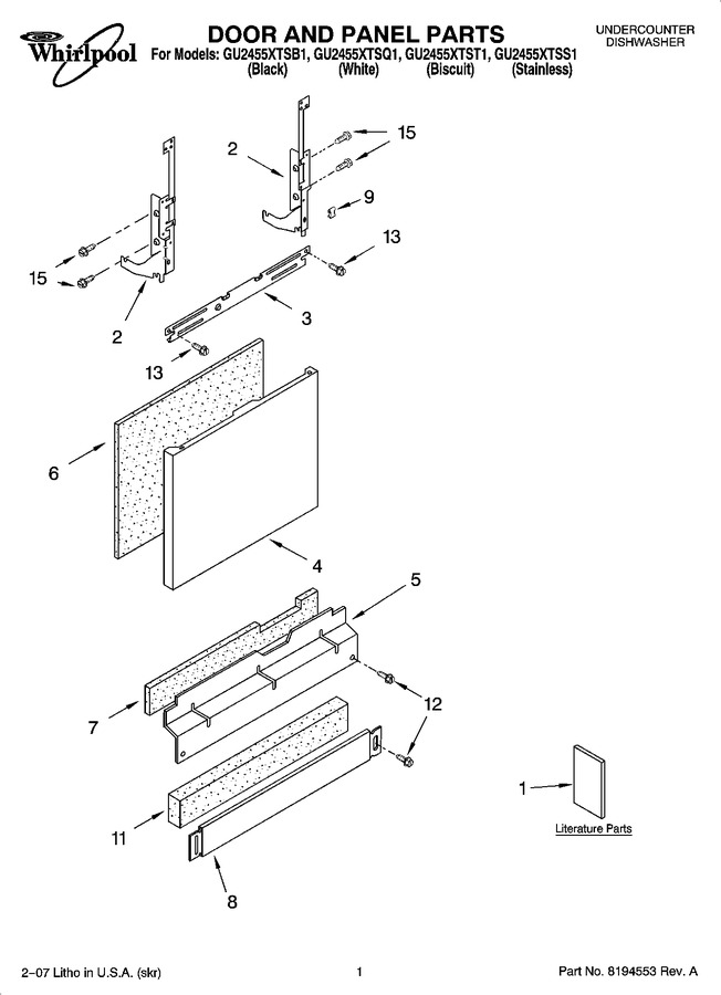 Diagram for GU2455XTSS1