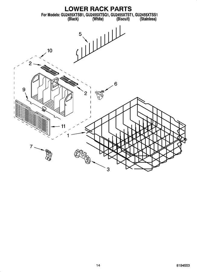 Diagram for GU2455XTSB1