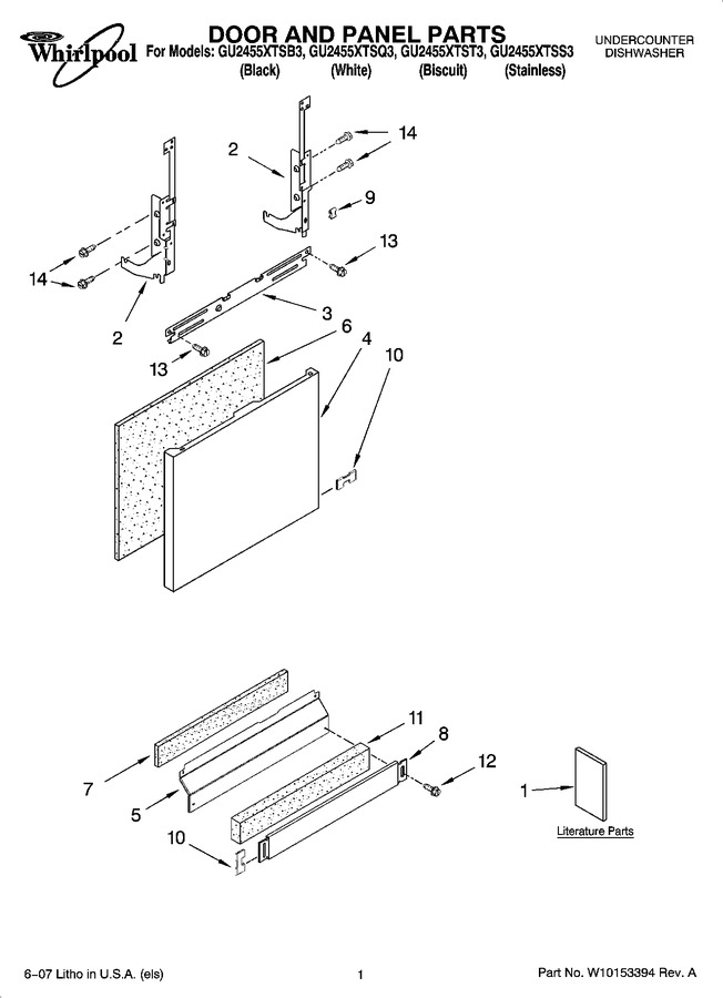 Diagram for GU2455XTSB3