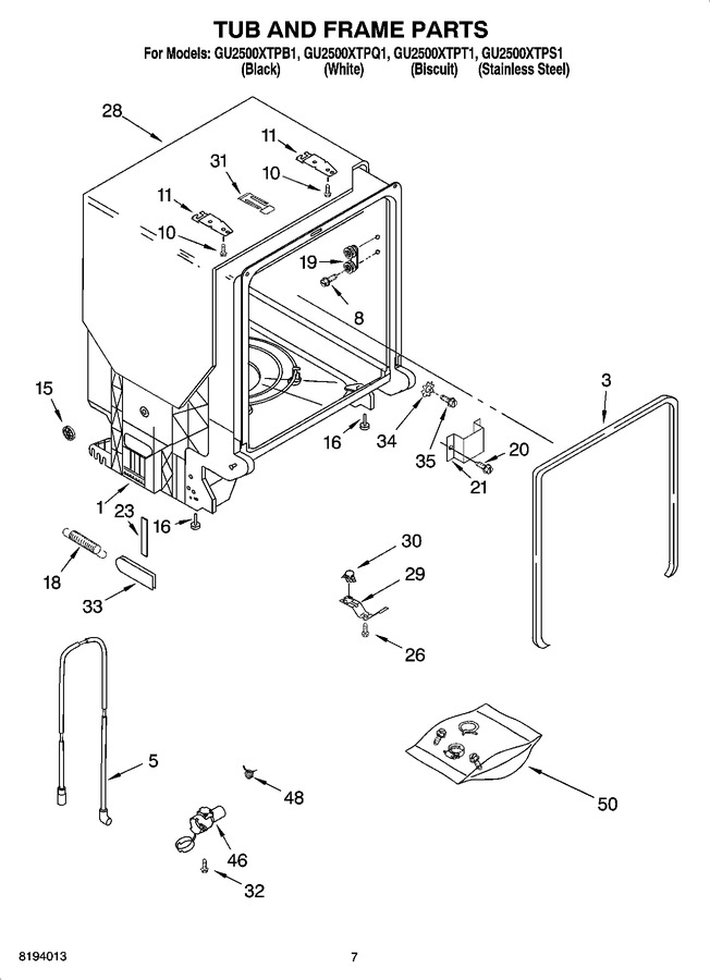 Diagram for GU2500XTPT1