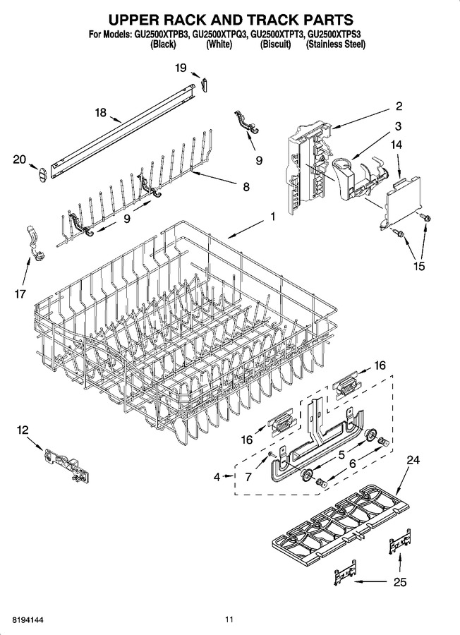 Diagram for GU2500XTPQ3