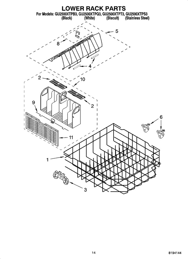 Diagram for GU2500XTPQ3