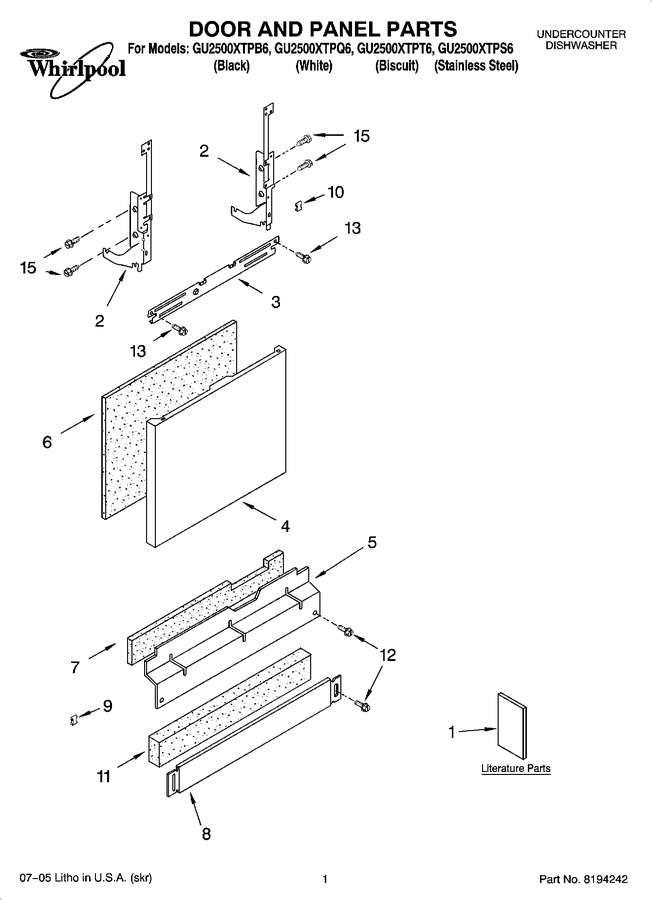 Diagram for GU2500XTPT6