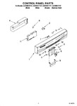 Diagram for 02 - Control Panel Parts