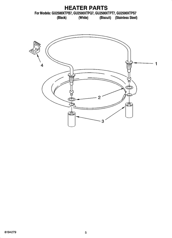 Diagram for GU2500XTPB7