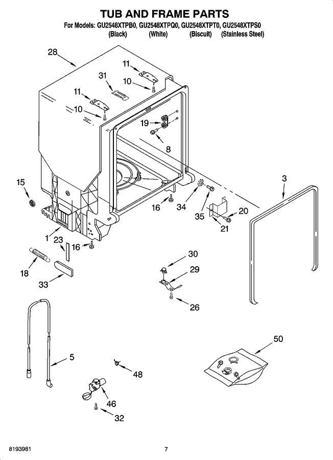 Diagram for GU2548XTPB0