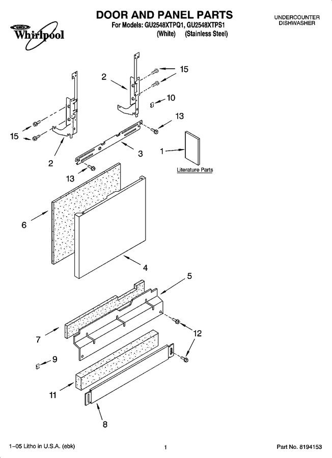 Diagram for GU2548XTPS1