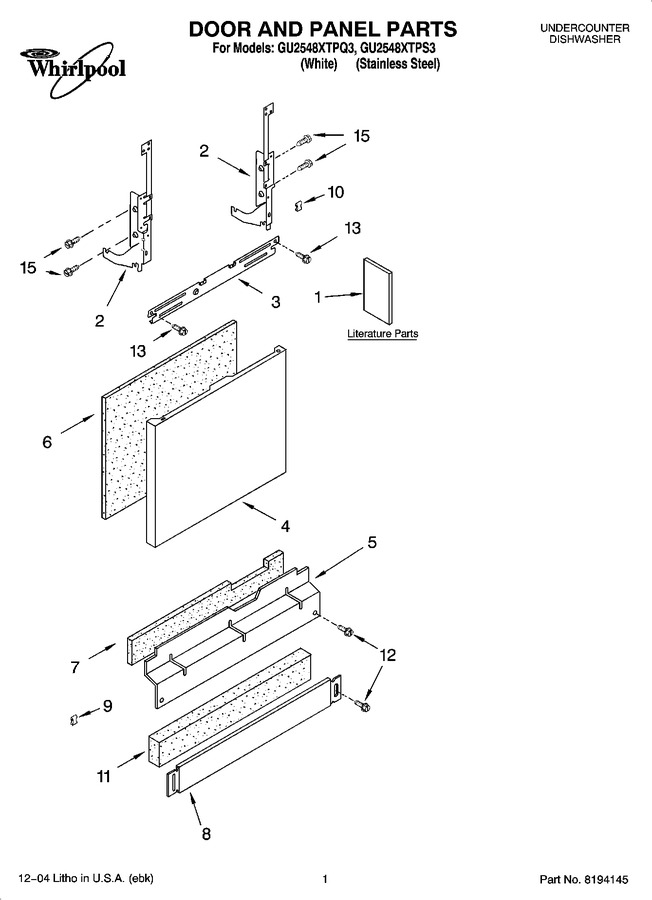Diagram for GU2548XTPQ3