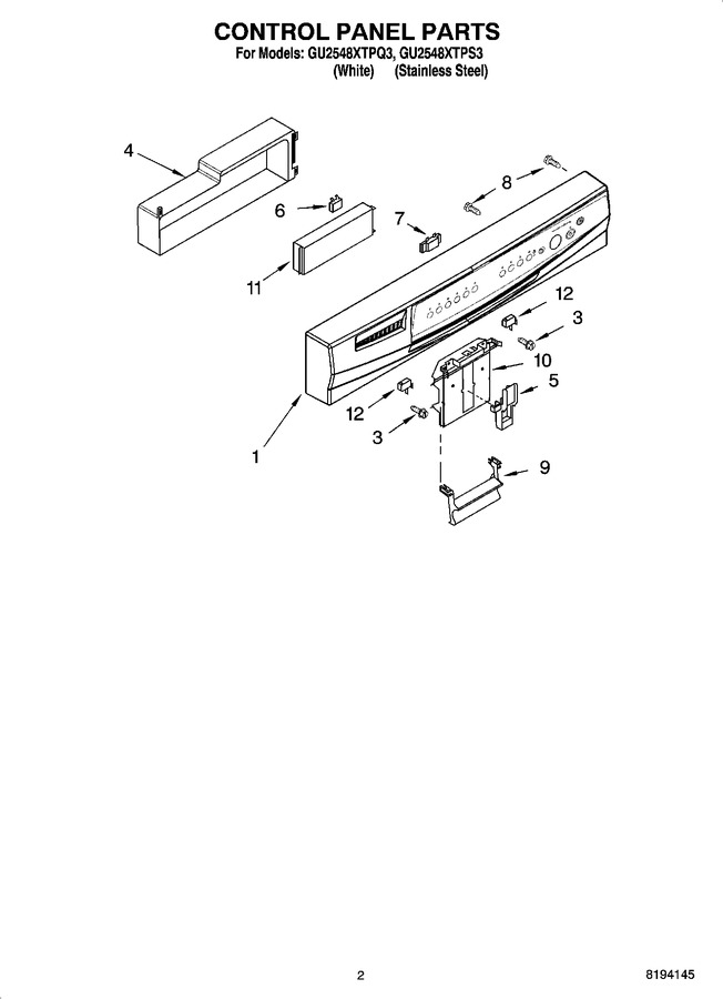 Diagram for GU2548XTPQ3
