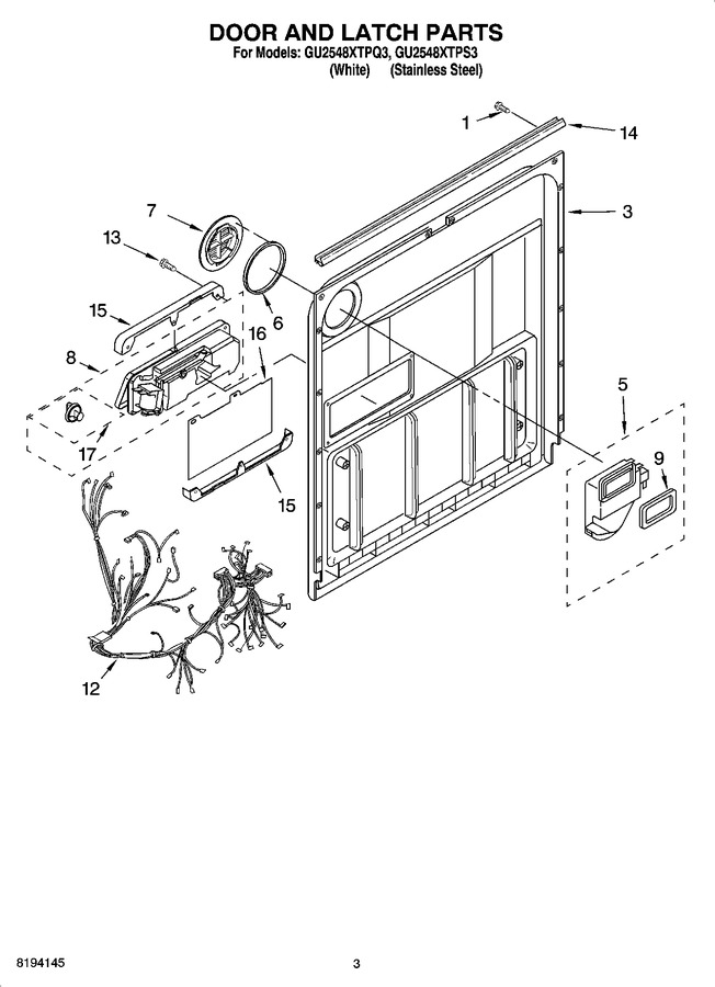 Diagram for GU2548XTPS3