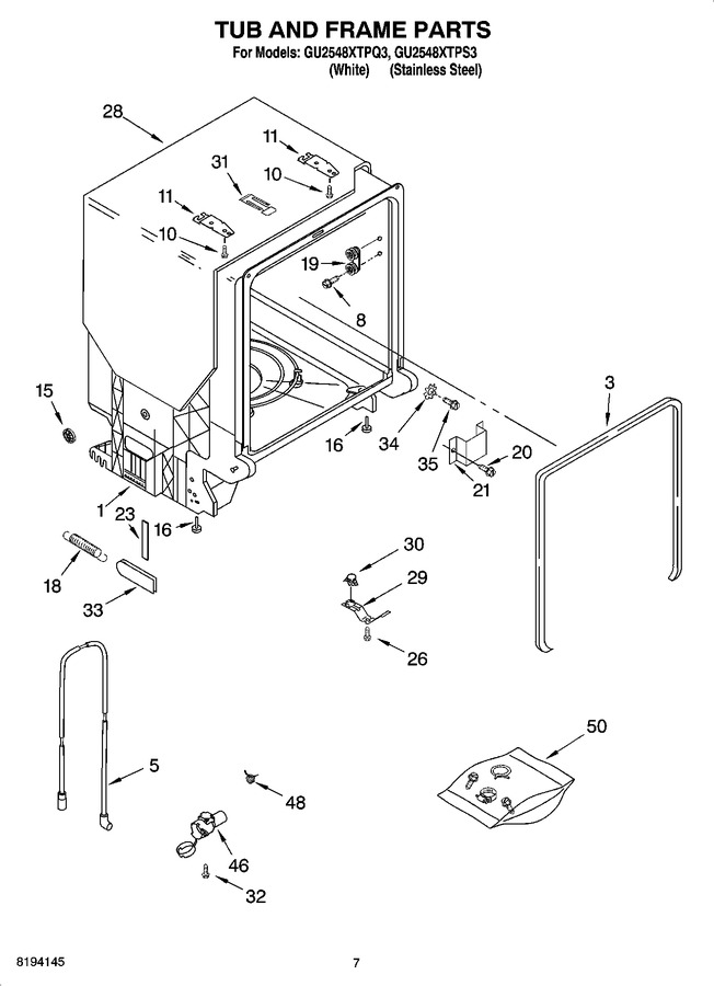 Diagram for GU2548XTPS3