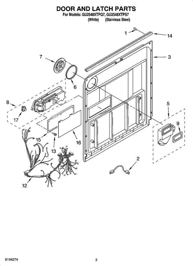 Diagram for GU2548XTPQ7