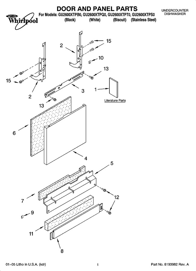 Diagram for GU2600XTPS0
