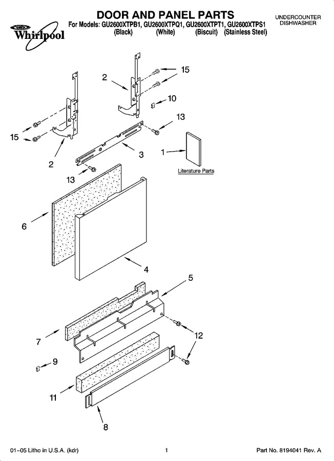 Diagram for GU2600XTPQ1