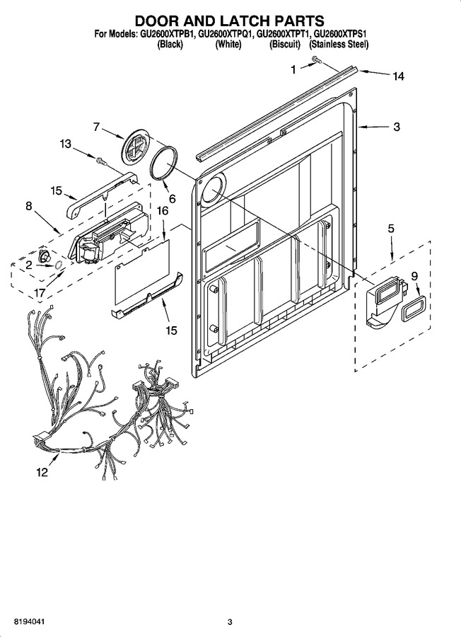 Diagram for GU2600XTPQ1